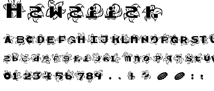 Hawaiiah font