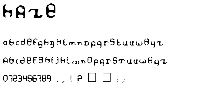 Haze font