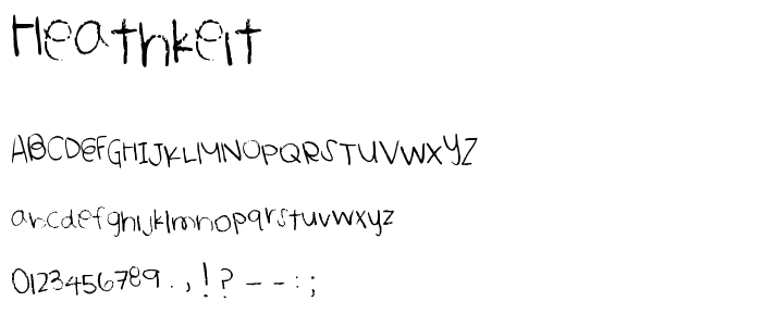 Heathkeit font