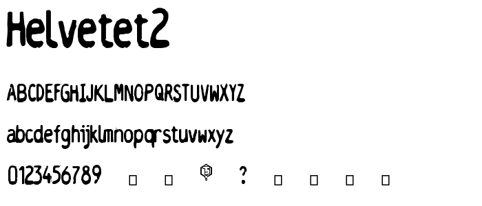 Helvetet2 font