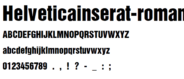 HelveticaInserat-Roman-SemiBold font