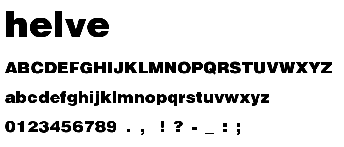 Helvetica-Black-SemiBold font