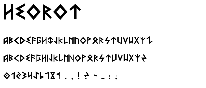 Heorot font