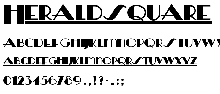 HeraldSquare font