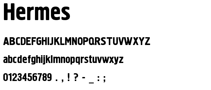 Hermes font