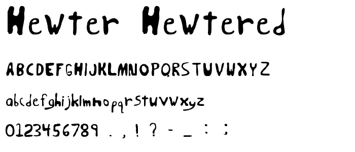 Hewter Hewtered font