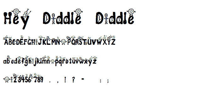 Hey Diddle Diddle font