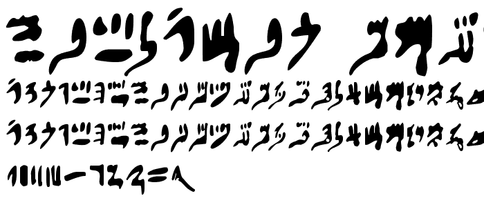 Hieratic Numerals font