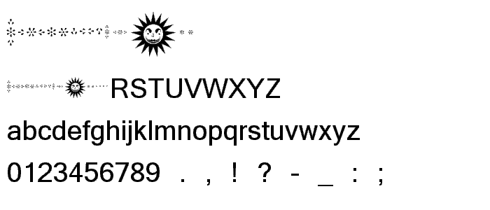 Hilda Sonnenschein Dingbats font