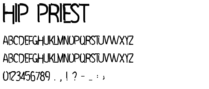 Hip Priest font