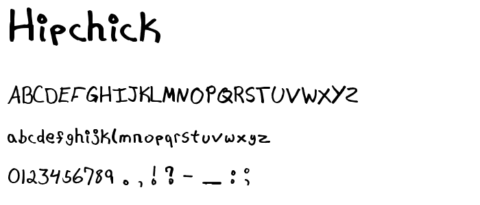 Hipchick font