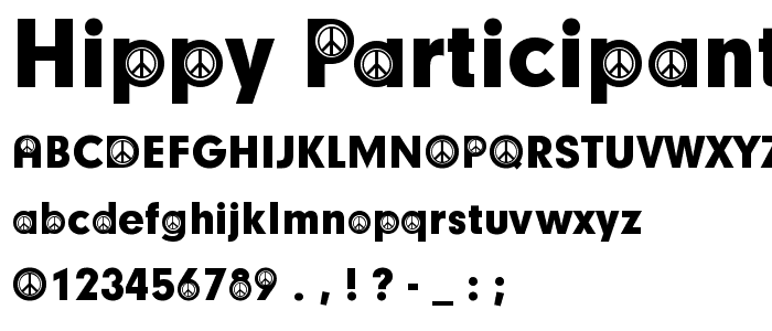 Hippy Participants font