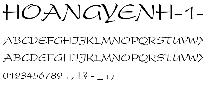 HoangYenH 1 1 font