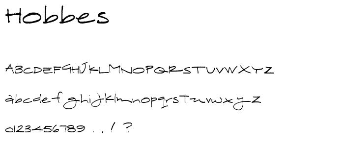 Hobbes font