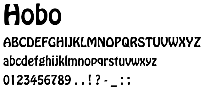 Hobo font