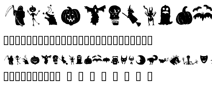 Hollowweenie Bats font