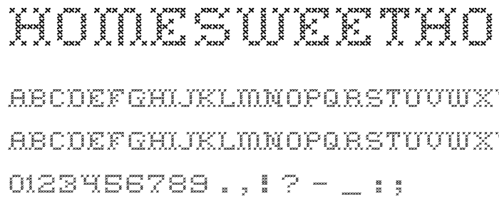 HomeSweetHome Regular font