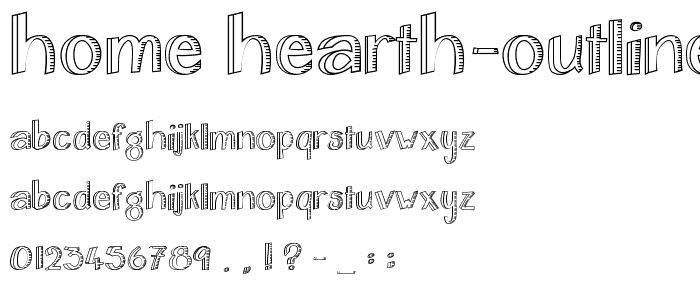 Home_Hearth-OutlineBold font