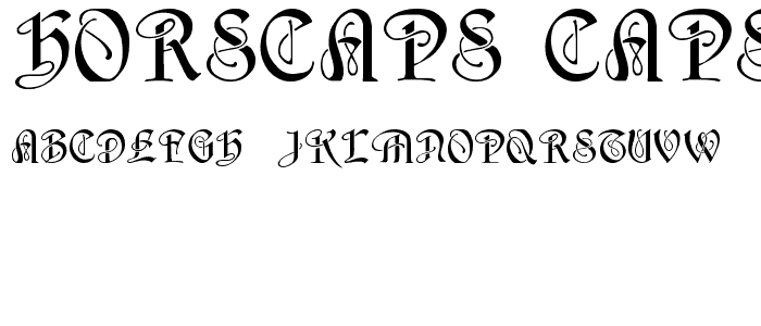 HorstCaps Caps font