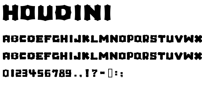 Houdini font