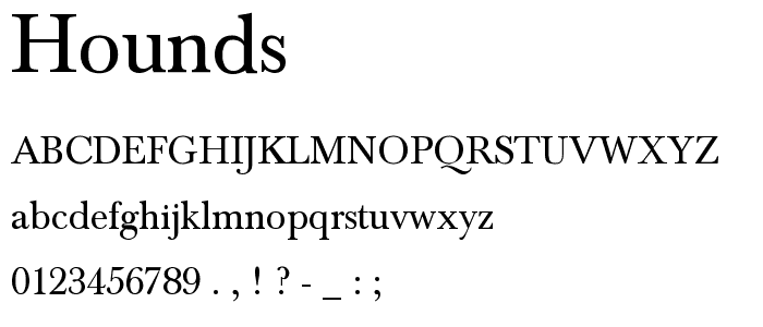 Hounds font