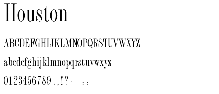 Houston font