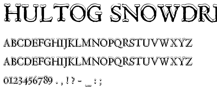 Hultog Snowdrift font