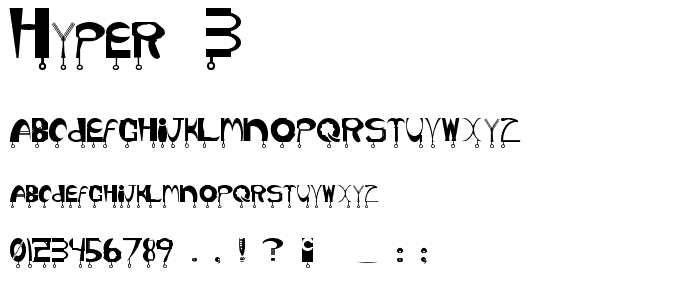 Hyper 3 font