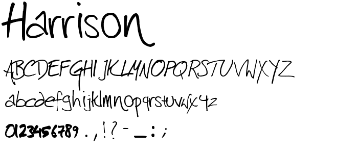 harrison font