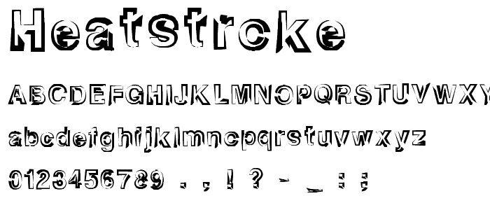 heatstroke font