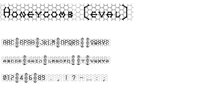 honeycomb (eval) font