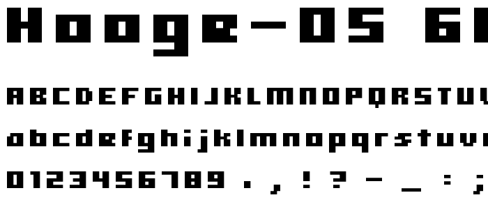 hooge 05_66 font