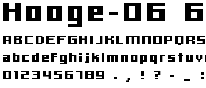 hooge 06_66 font