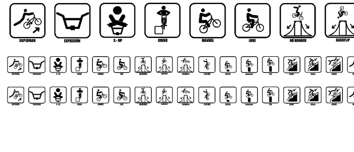 ICONO BMX font