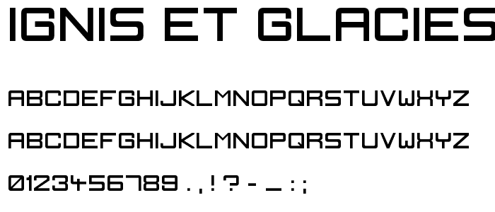 Ignis et Glacies Sharp font