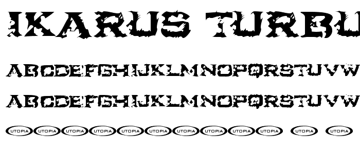 Ikarus Turbulence font