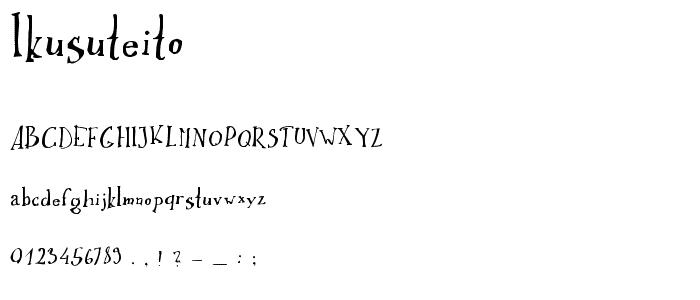 Ikusuteito font