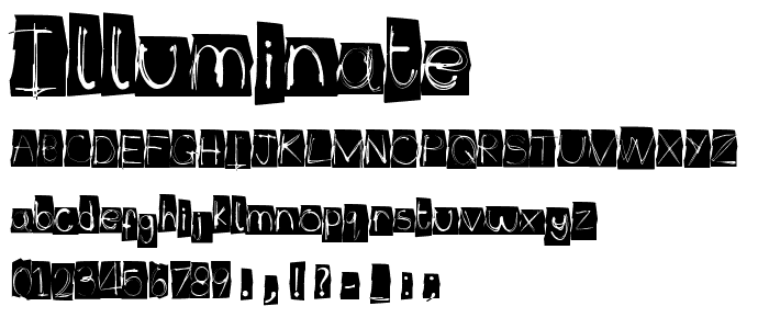 Illuminate font