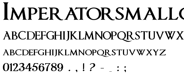 ImperatorSmallCaps Bold font