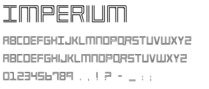 Imperium font