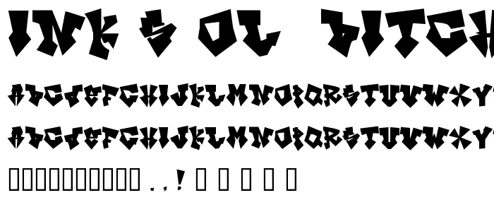 InK_s ol_ Bitch font