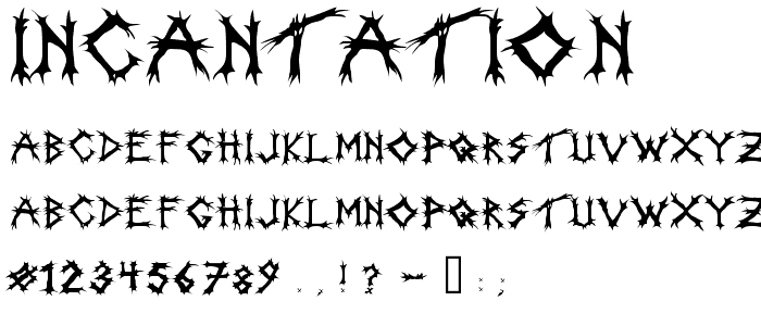 Incantation font