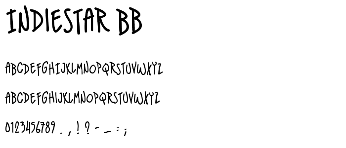 IndieStar BB font