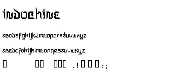 Indochine font