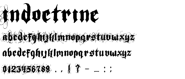 Indoctrine font