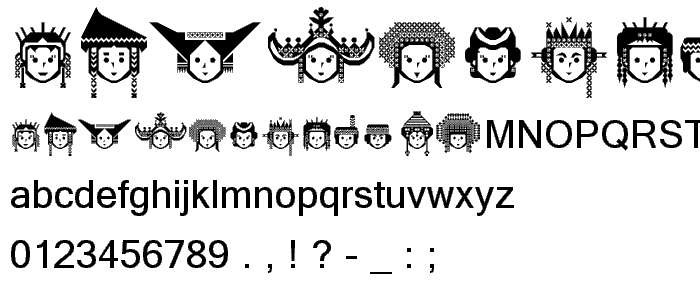 Indonesian Woman Regular font