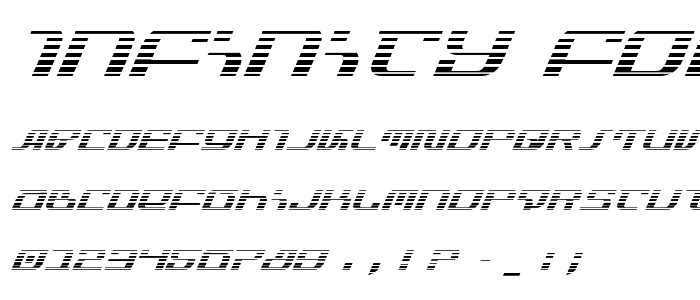 Infinity Formula Gradient Ital font