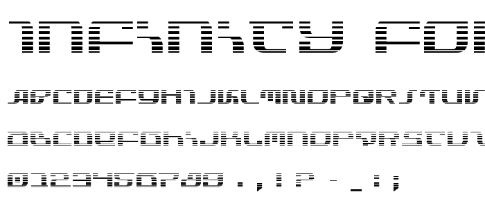 Infinity Formula Gradient font