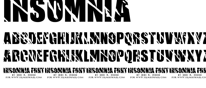 Insomnia font