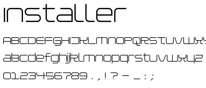 Installer font